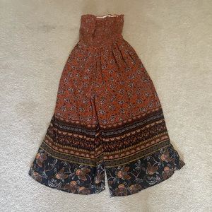 Wide Leg strapless Jumper